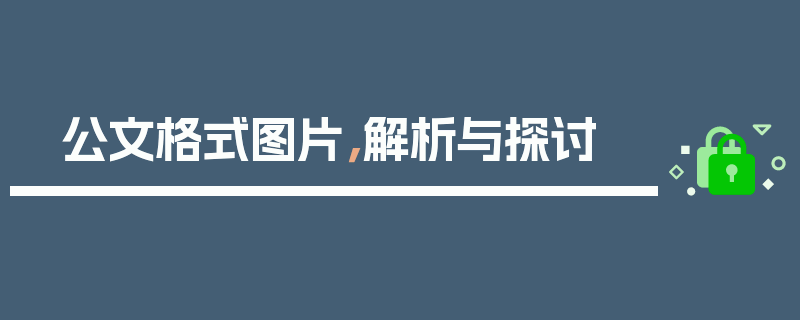 公文格式图片，解析与探讨